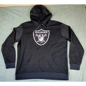 Fanatics Las Vegas Raiders NFL Shield Logo Hoodie Mens XL Charcoal Gray NWOT